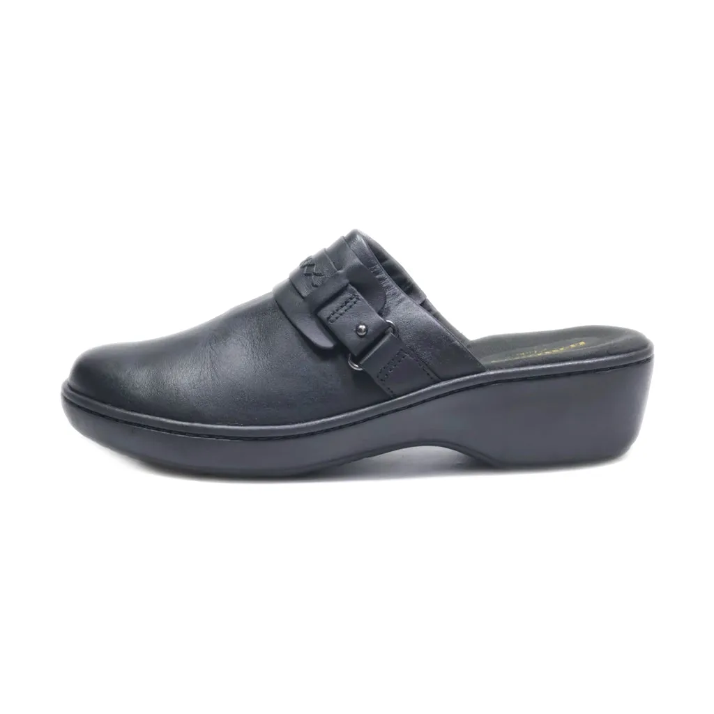 Clarks Mules Leather Black Colour For Women