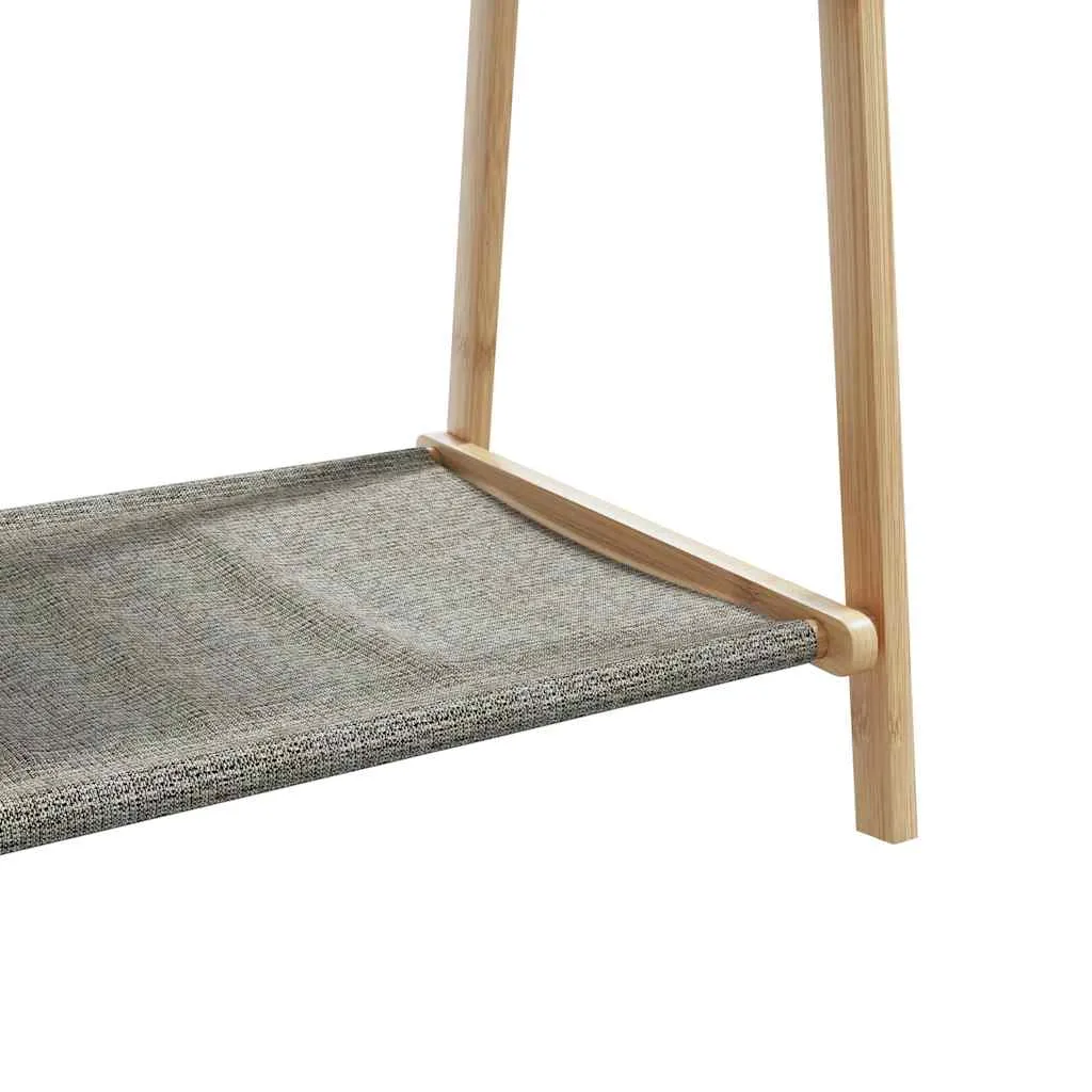 Clothes Rack with Shelves 96x45.5x150.5 cm Bamboo