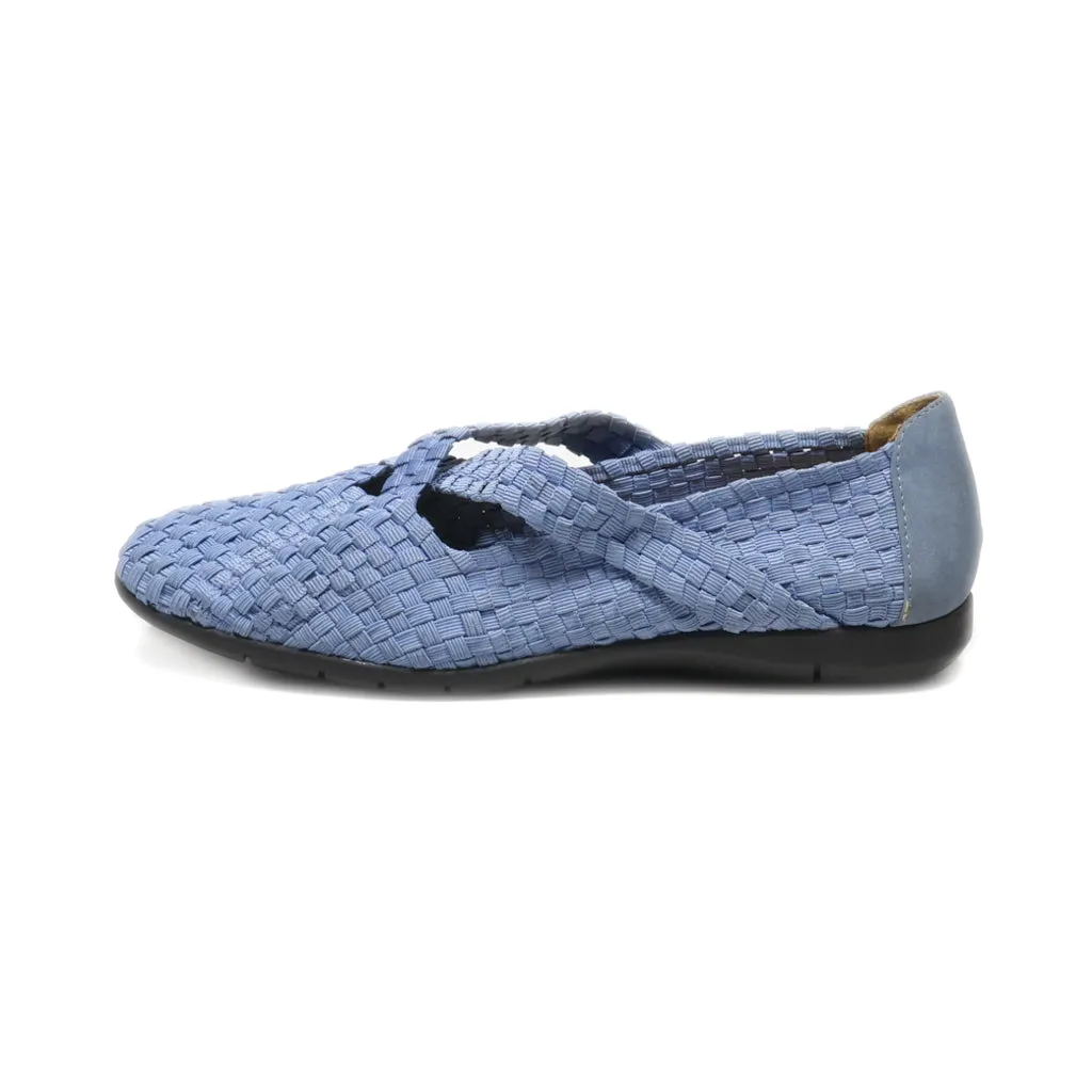 Comfortview Ballerinas Leather Blue Colour For Women