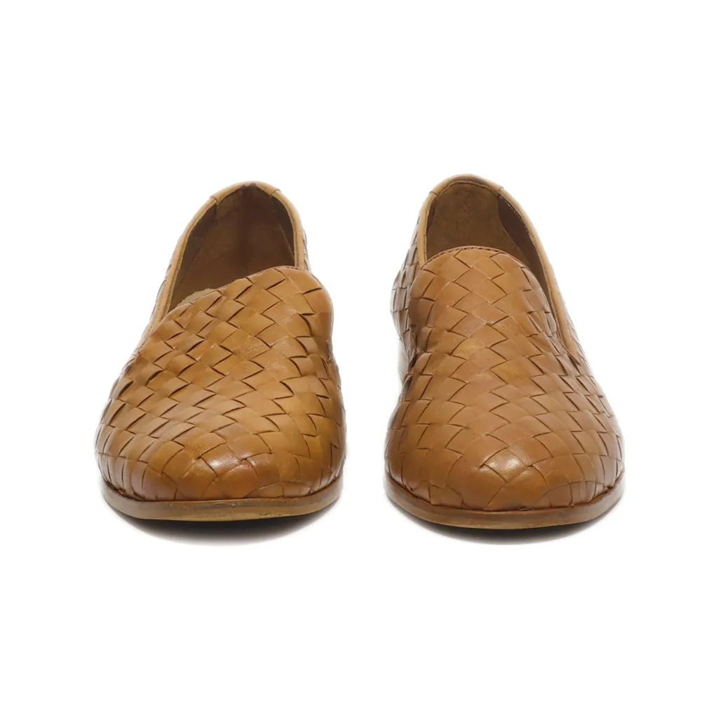 Cox Slip Ons Leather Brown Colour For Women