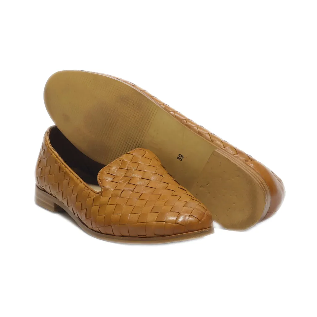 Cox Slip Ons Leather Brown Colour For Women