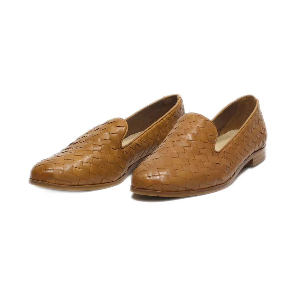 Cox Slip Ons Leather Brown Colour For Women