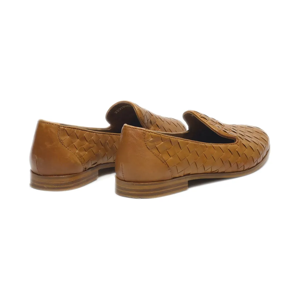 Cox Slip Ons Leather Brown Colour For Women