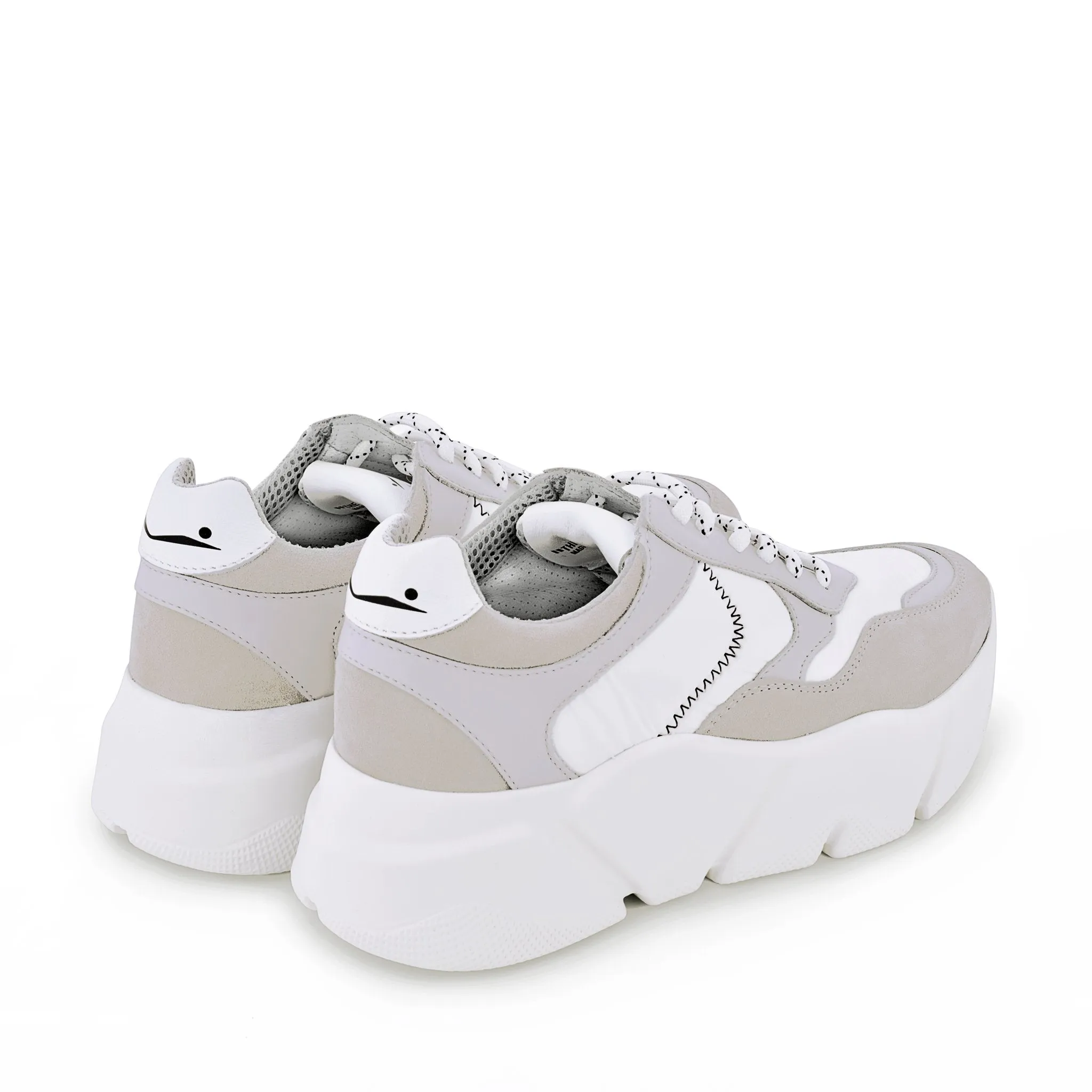 Creep Suede White Chunky Sneakers