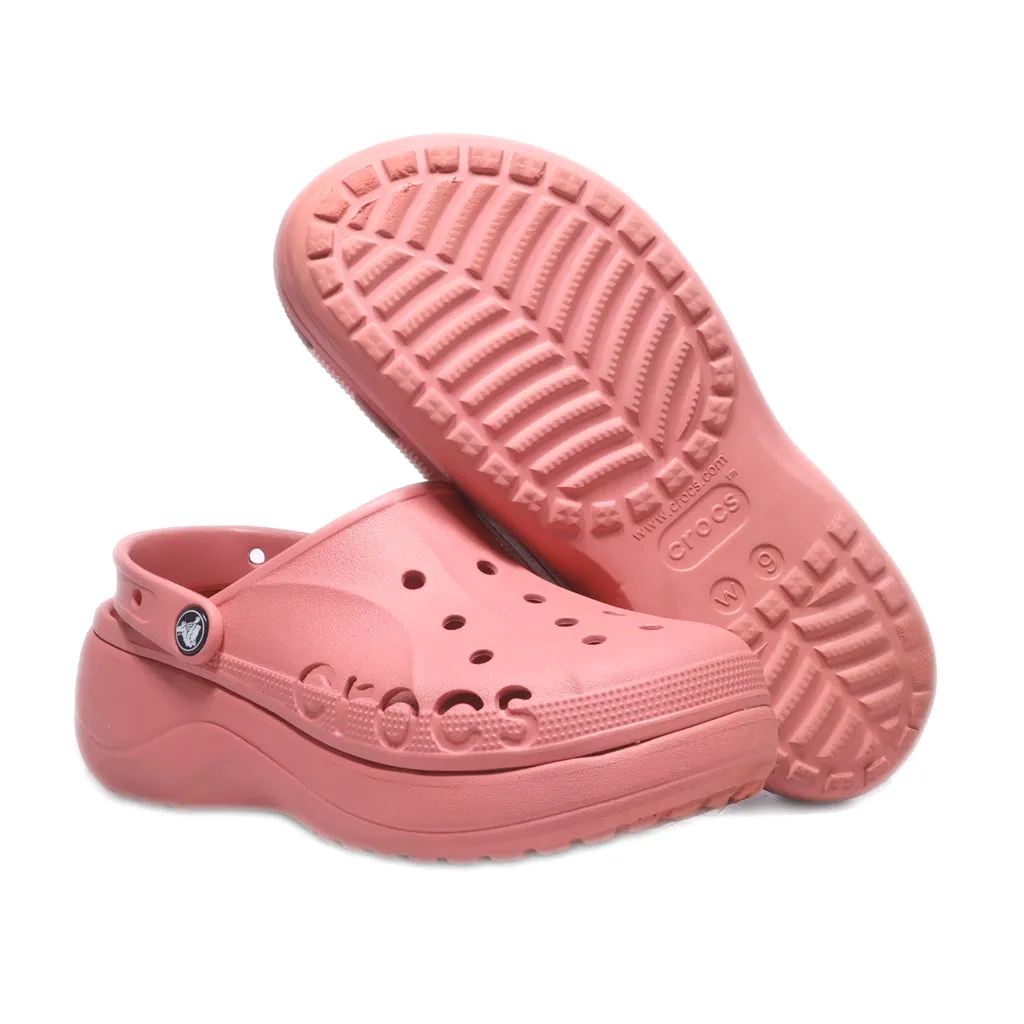 Crocs Baya Platform Clogs Eva Pink Colour For Women