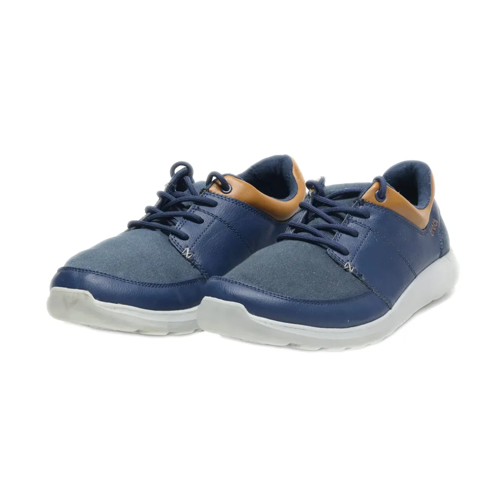 Crocs Casual Lace Ups Leather Blue Colour For Men