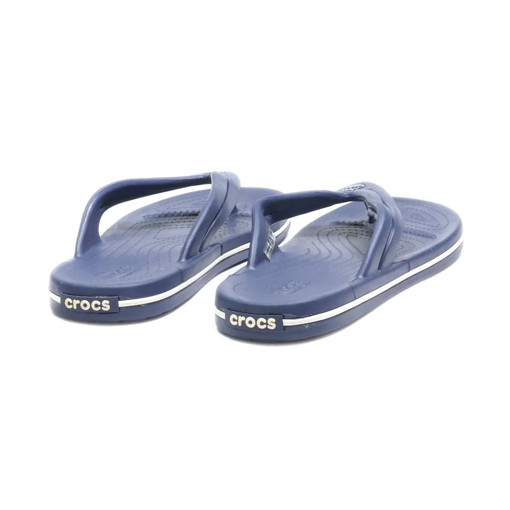 Crocs Crocband Flat Sandals Eva Blue Colour For Women