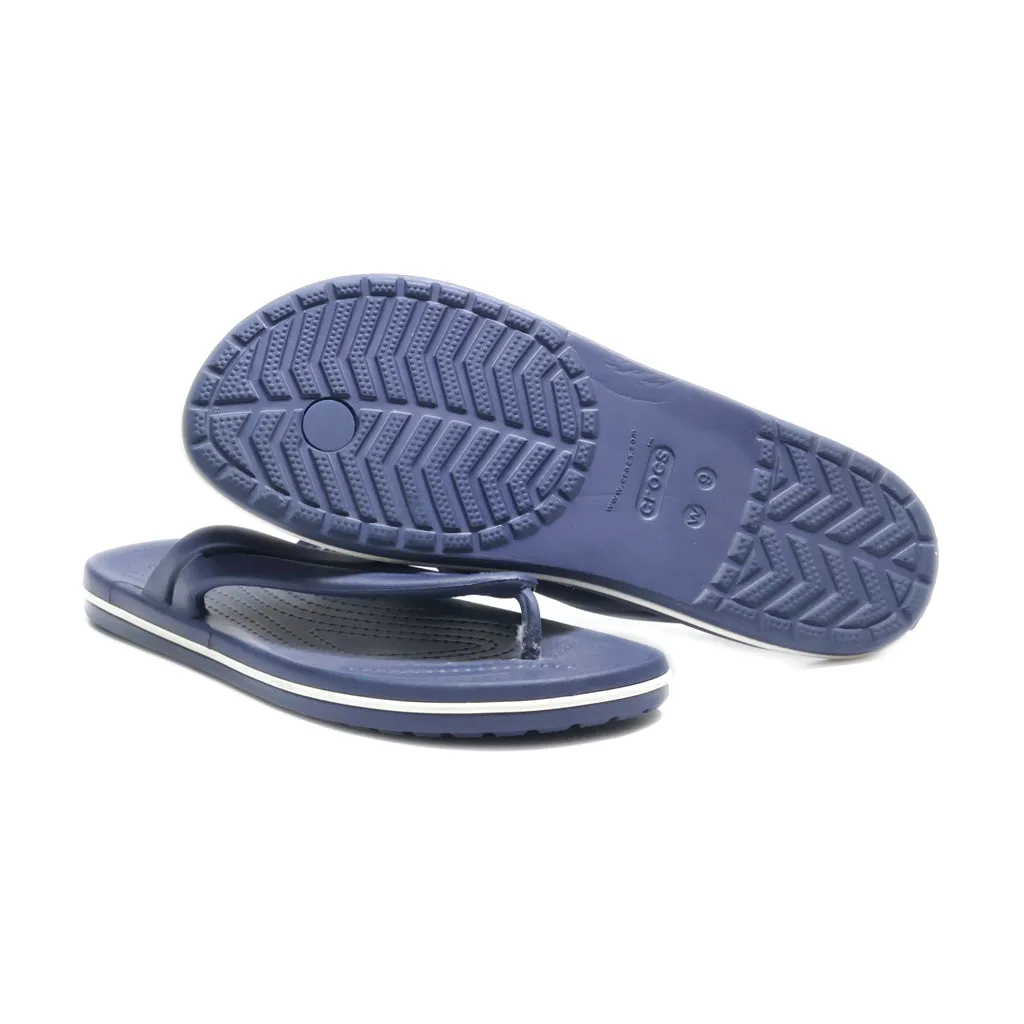 Crocs Crocband Flat Sandals Eva Blue Colour For Women