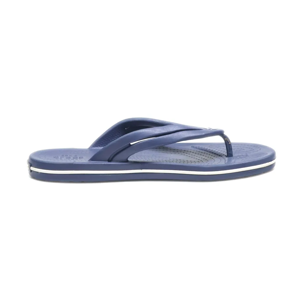 Crocs Crocband Flat Sandals Eva Blue Colour For Women