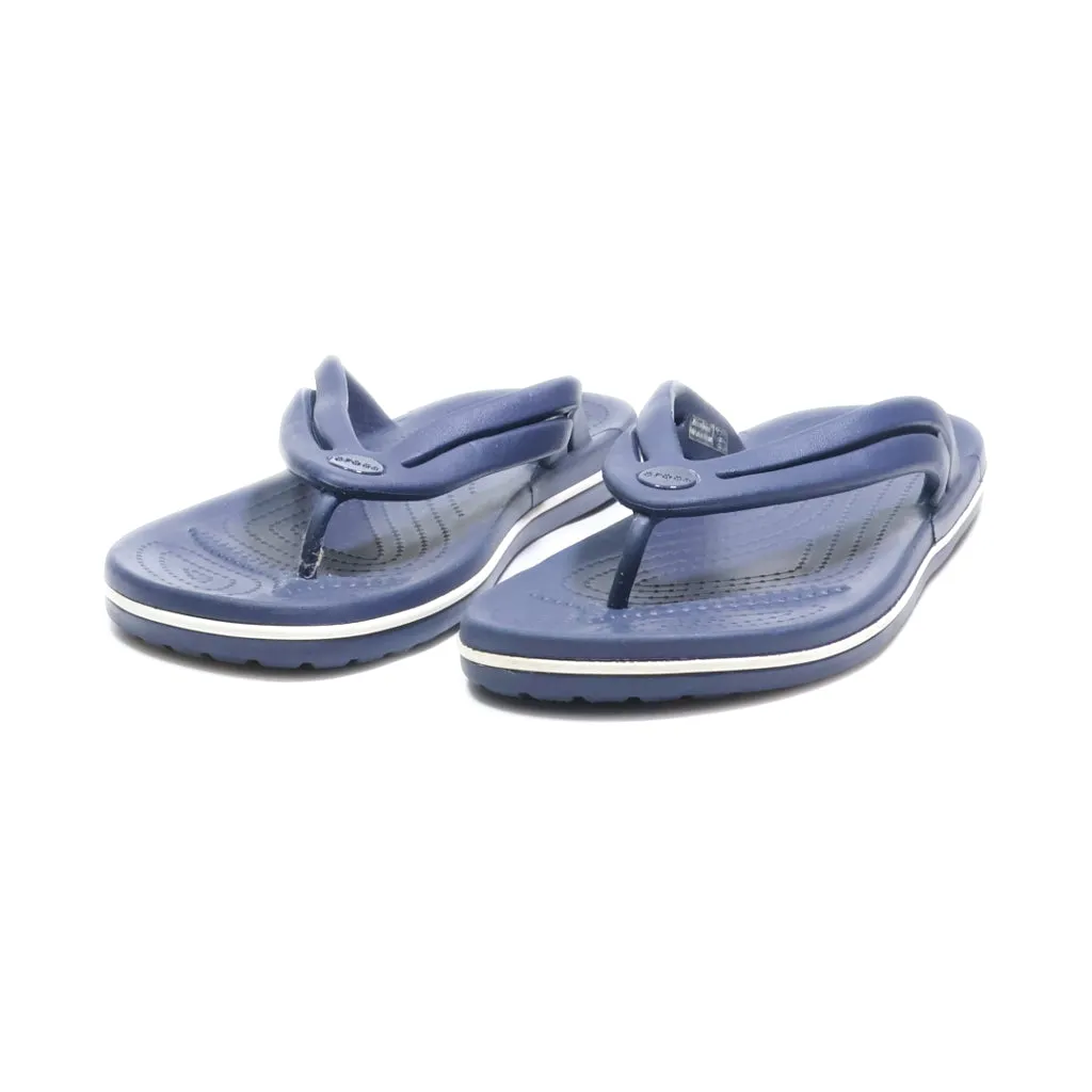 Crocs Crocband Flat Sandals Eva Blue Colour For Women