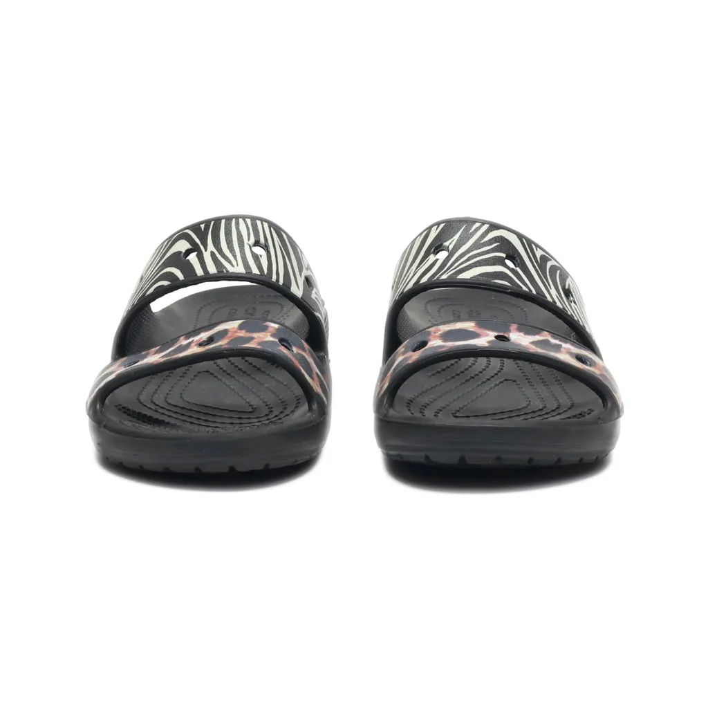 Crocs Sliders Rubber Black Colour For Women