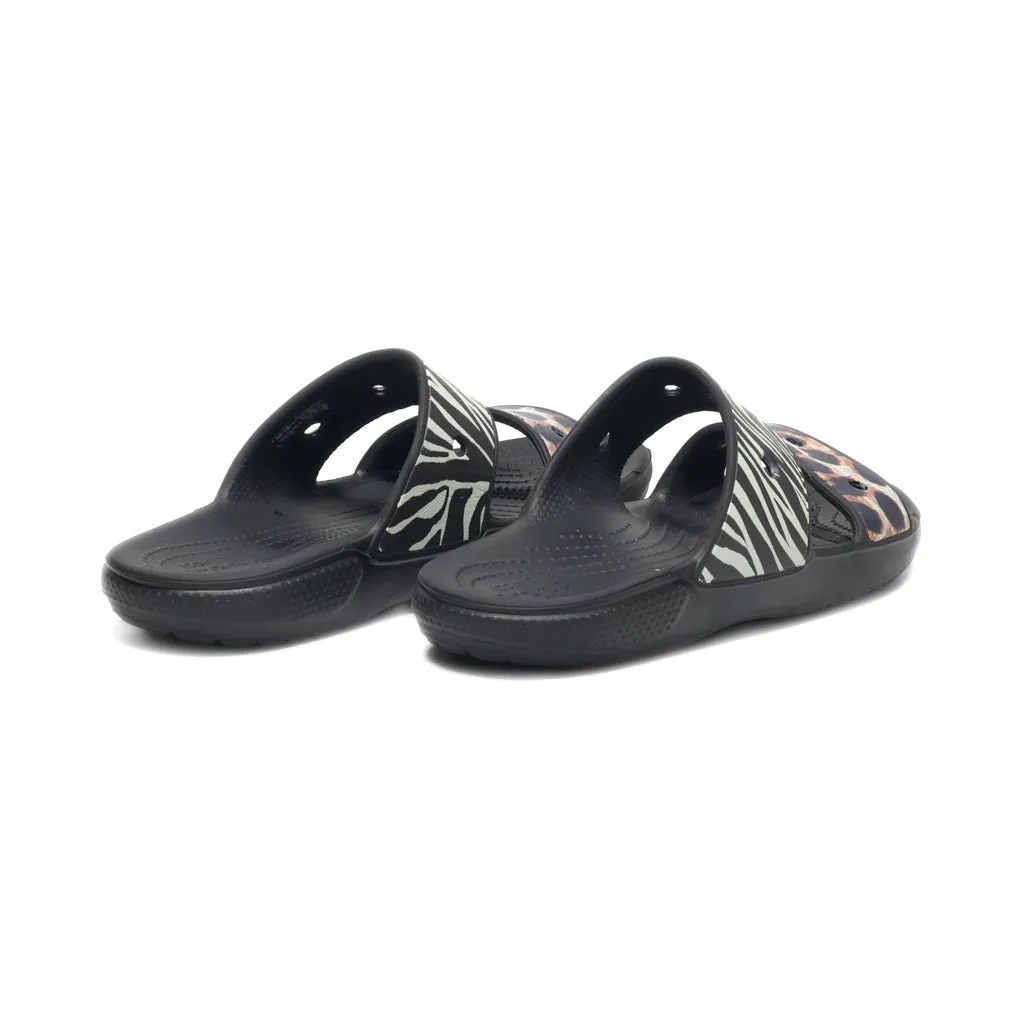 Crocs Sliders Rubber Black Colour For Women