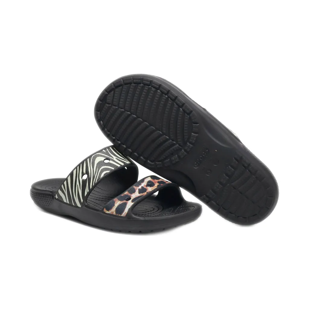 Crocs Sliders Rubber Black Colour For Women