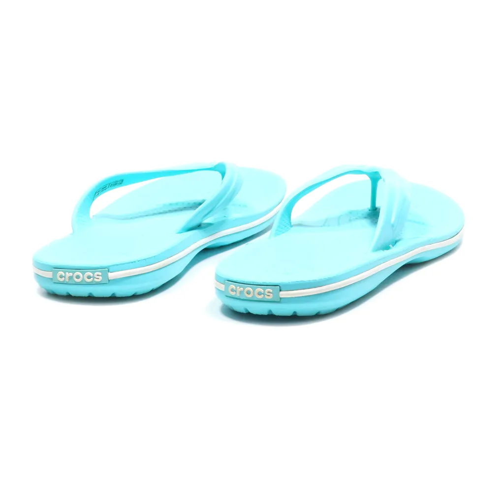 Crocs Slippers Canvas Blue Colour For Women