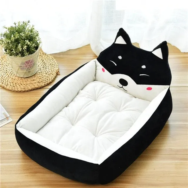 Cute Plush Cartoon Bed