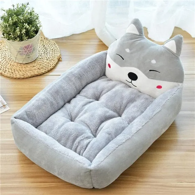 Cute Plush Cartoon Bed