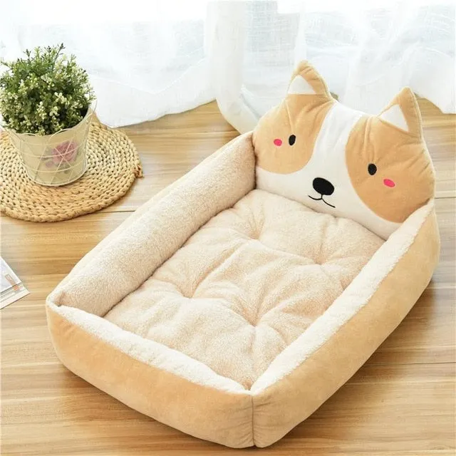 Cute Plush Cartoon Bed