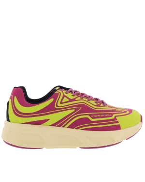 Dames Runflex 02 Sneaker Geel/Roze