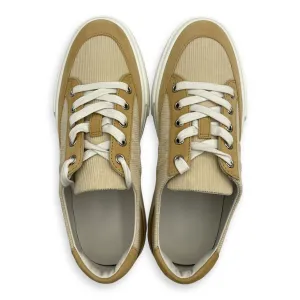 Deep 37 Beige Crin Sneakers in Suede Leather