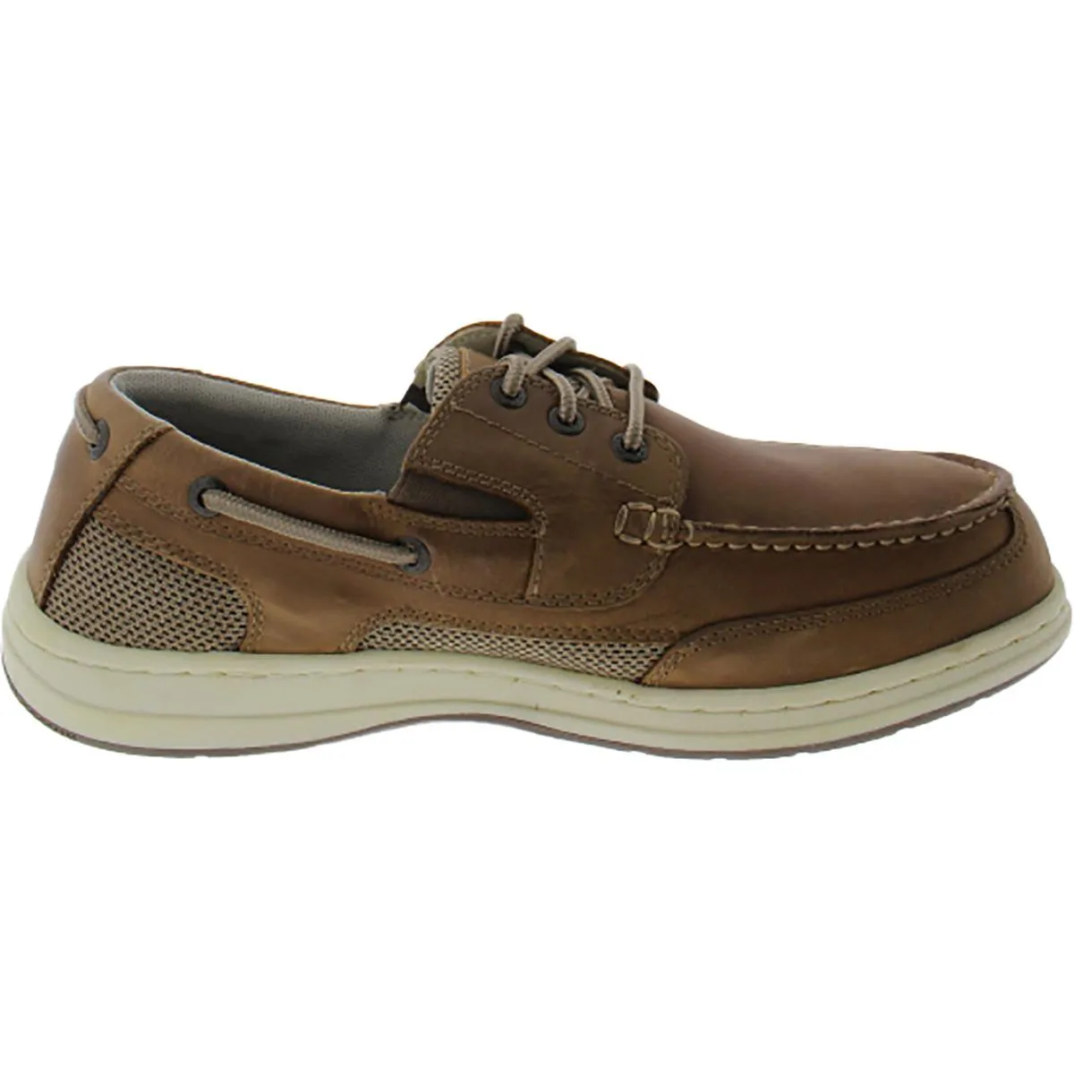 Dockers Mens Beacon Leather Lace-Up Boat Shoes