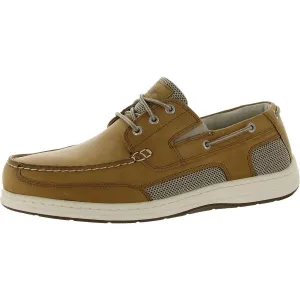 Dockers Mens Beacon Leather Lace-Up Boat Shoes