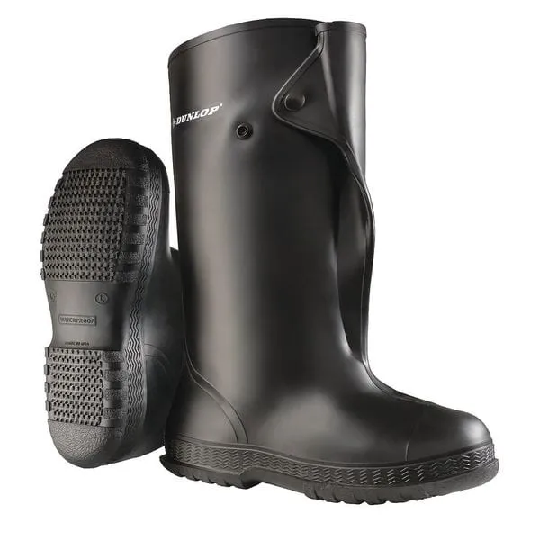 DUNLOP 17"H Black PVC Overboots