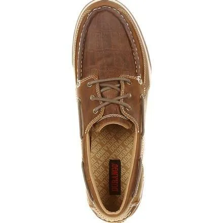 Durango® Music City™ Men's Gator Embossed Boat Shoes DDB0143