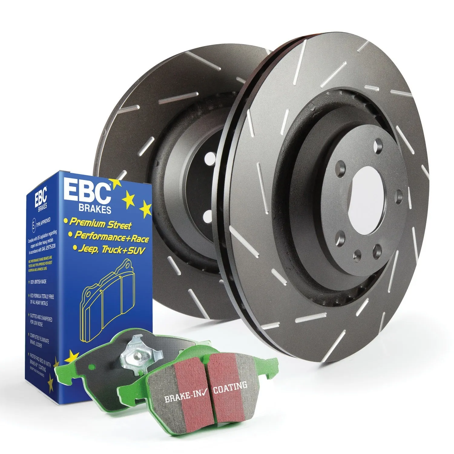 EBC Brakes S2KF1524 S2 Kits Greenstuff 2000 and USR Rotors