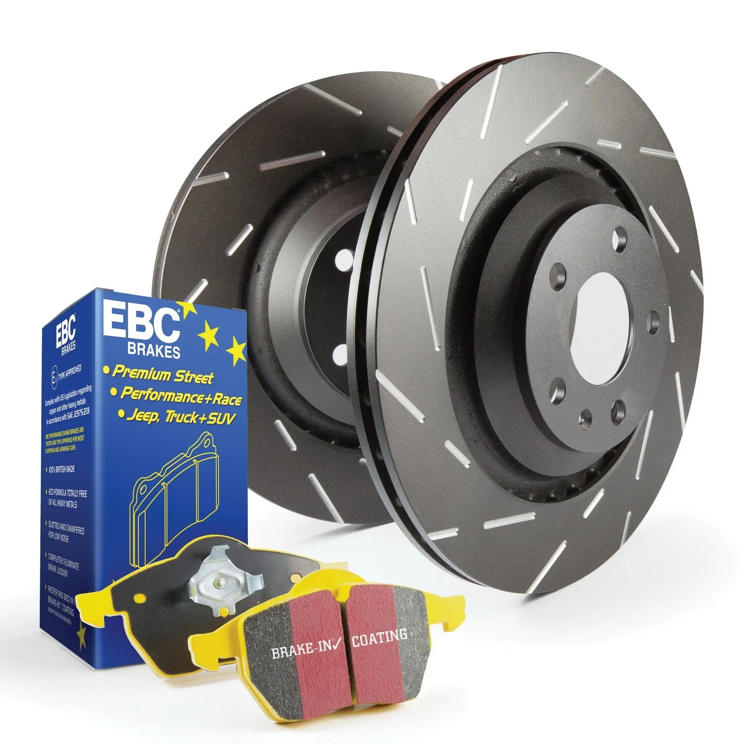 EBC Brakes S9KF1385 S9 Kits Yellowstuff and USR Rotors