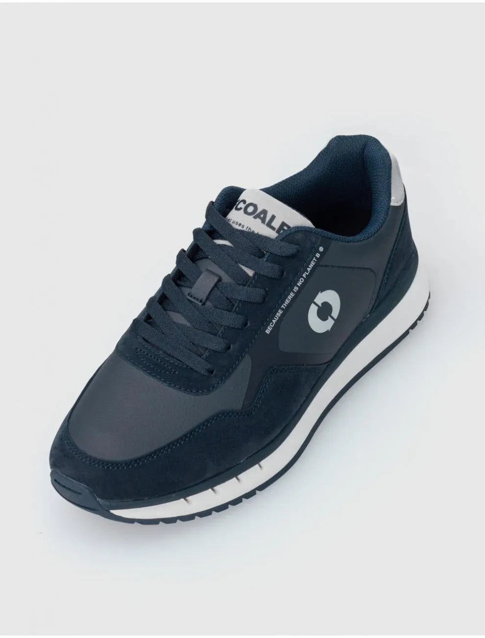 ECOALF | SNEAKERS HOMBRE | CERVINOALF LEATHER SNEAKERS MAN DEEP NAVY | AZUL