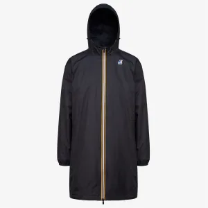 Eiffel Warm -  Waterproof Long Rain Jacket in Black Pure