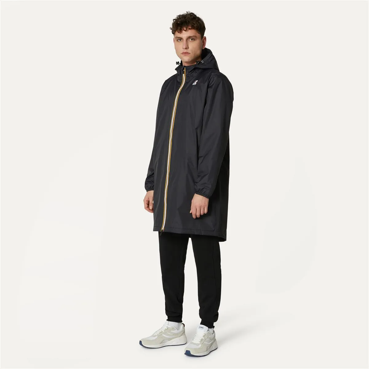 Eiffel Warm -  Waterproof Long Rain Jacket in Black Pure