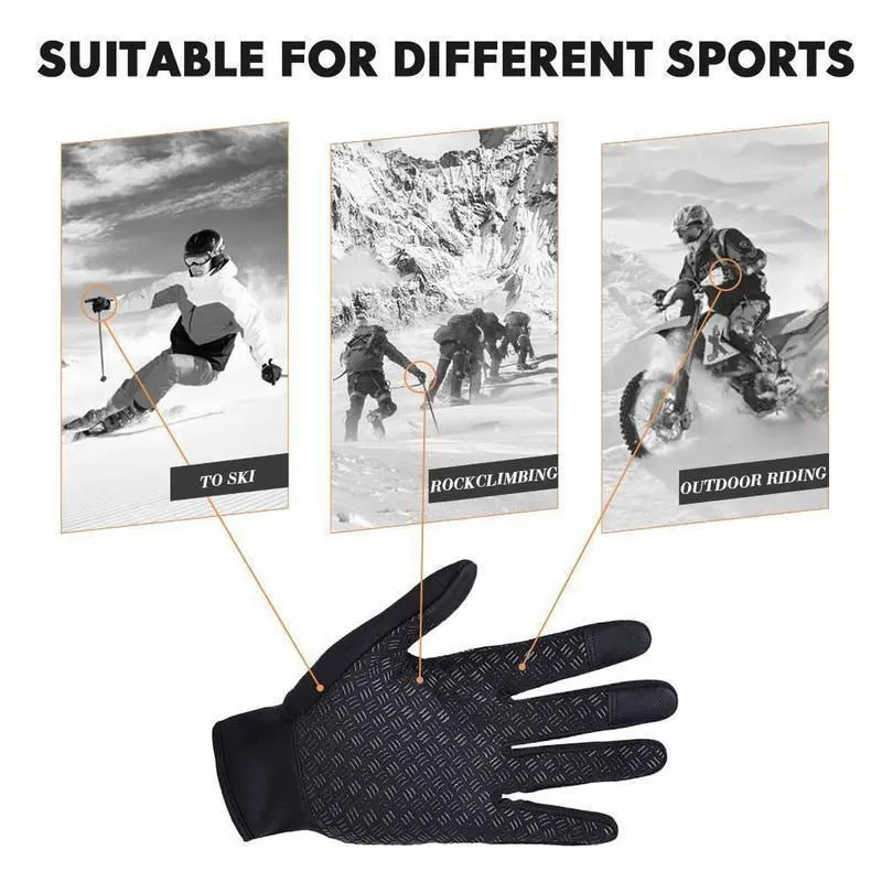 FleekComfy Warm Thermal Gloves Cycling Running Driving Gloves