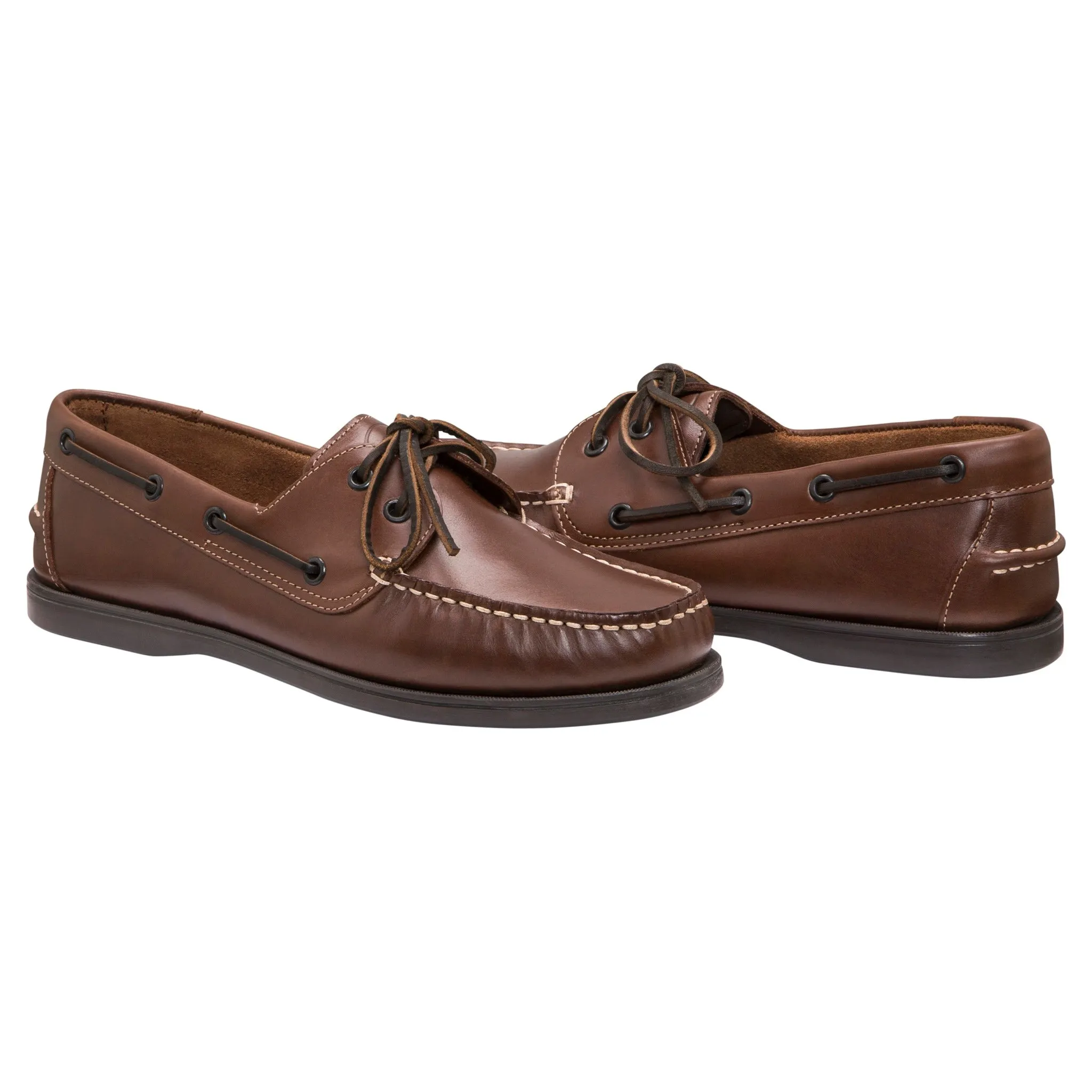 Flinders Leather Deck Shoe - Brown