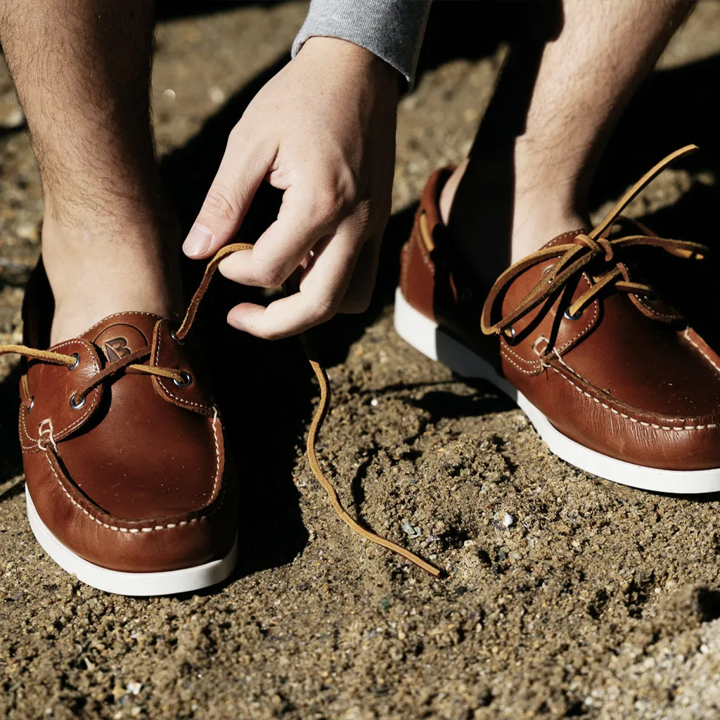 Flinders Leather Deck Shoe - Tan