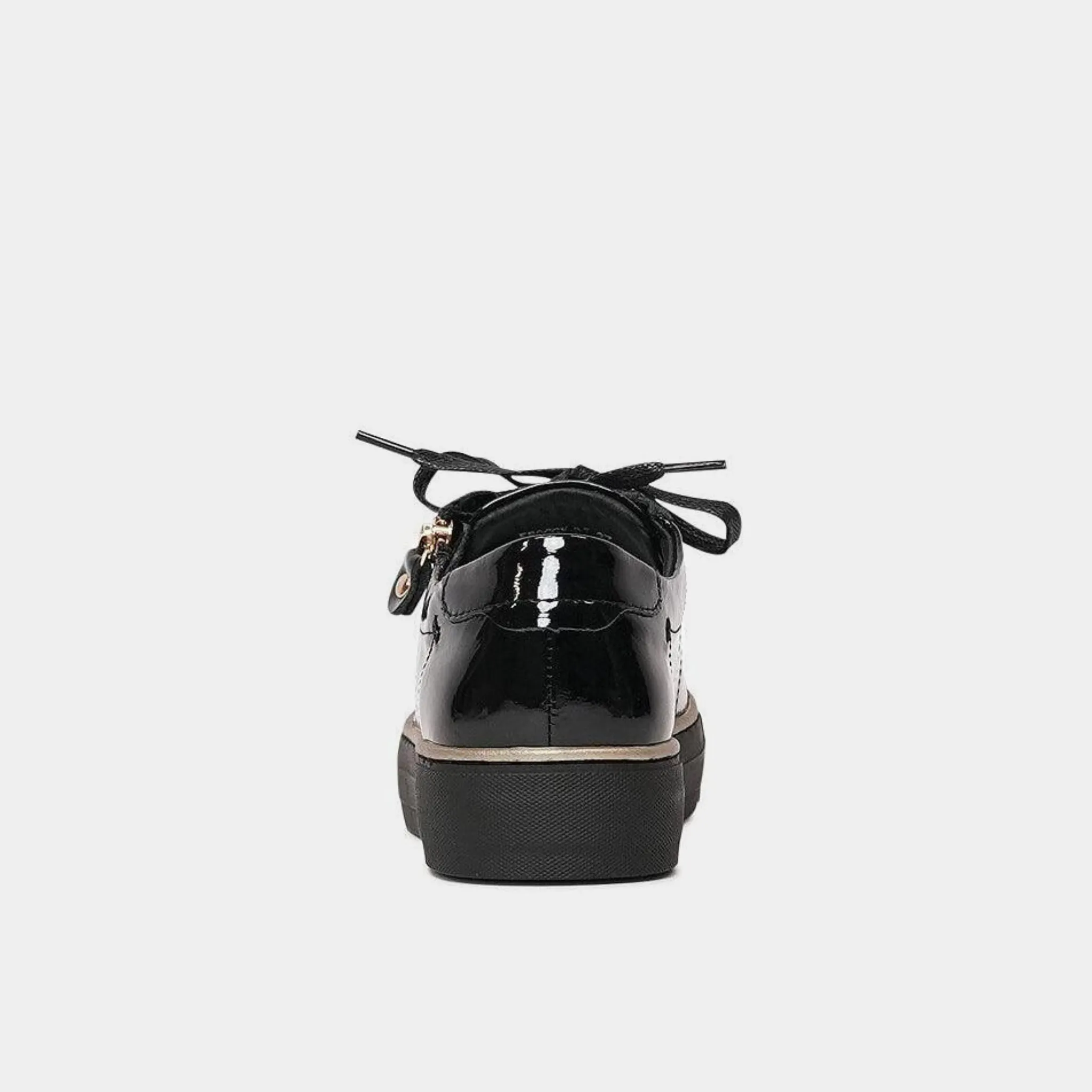 Froggy Black Patent Leather Sneakers