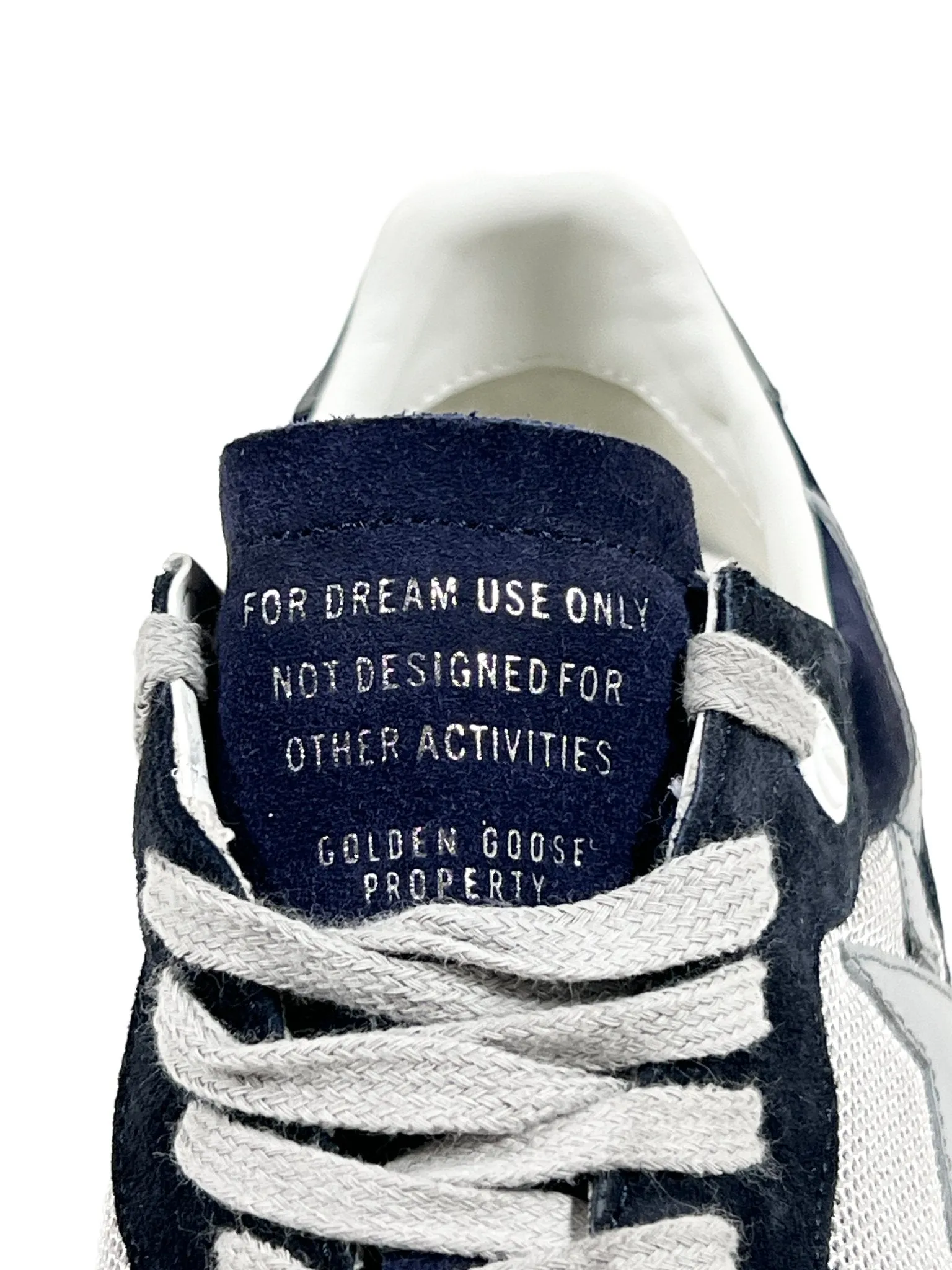 Golden Goose Sneakers GMF00592 Running Sole Silver/Blue/Grey