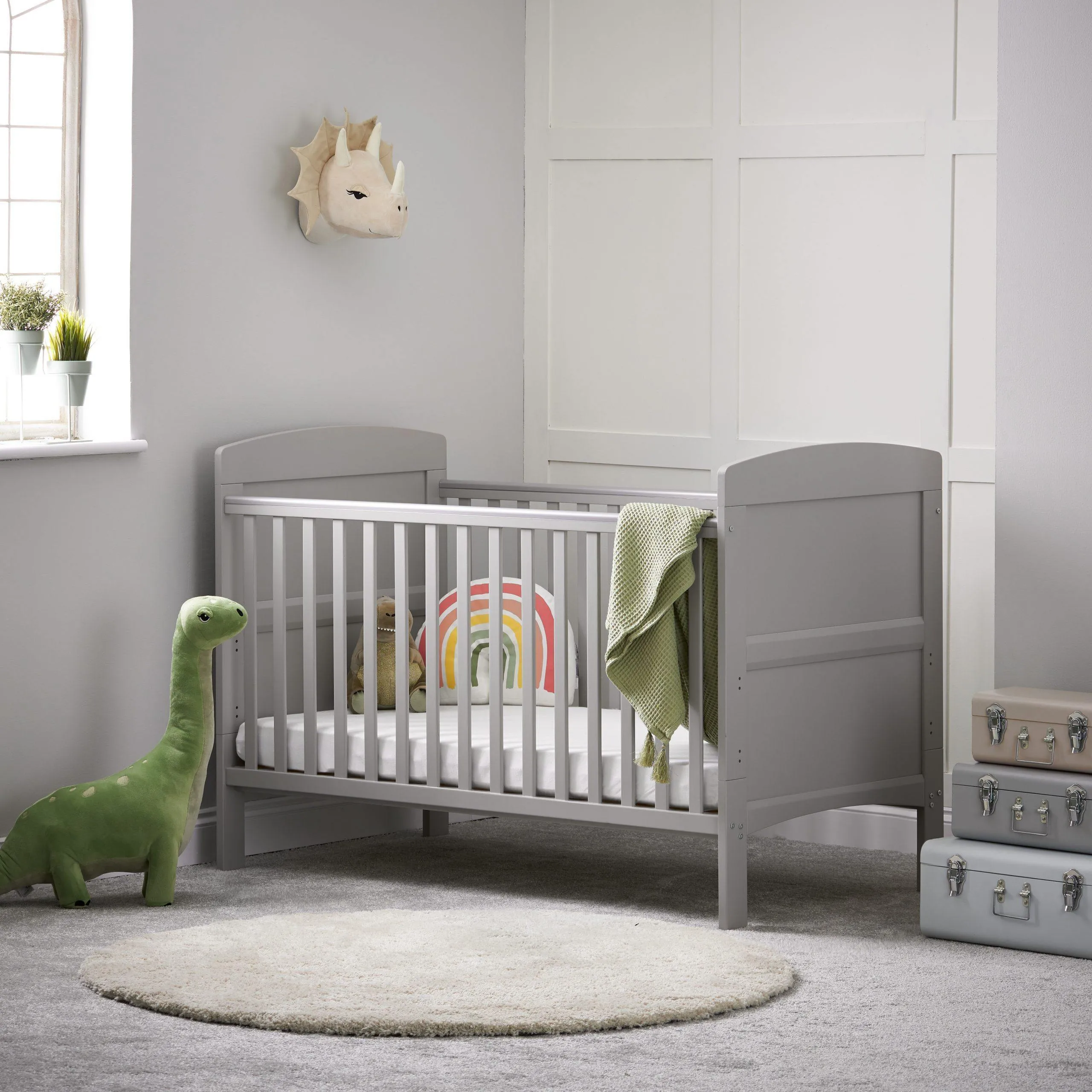 Grace Cot Bed - Warm Grey