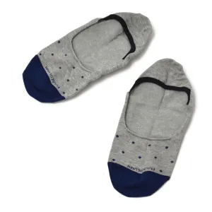 Gray Polka Dot Invisible Touch No-Show Socks - Marcoliani