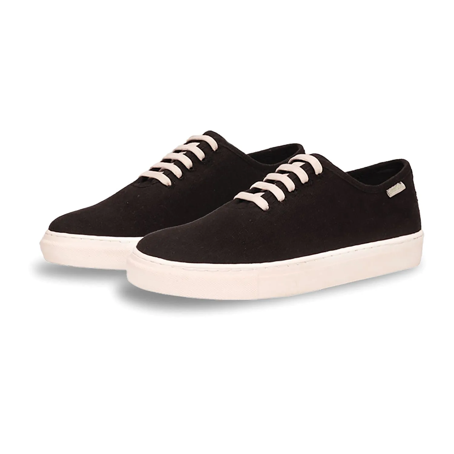 GREENSOLE MINIMAL BLACK MENS SNEAKER LACE UP