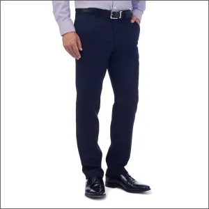 Gurteen Fleet Half Lined Wool Navy Trouser Trouser--