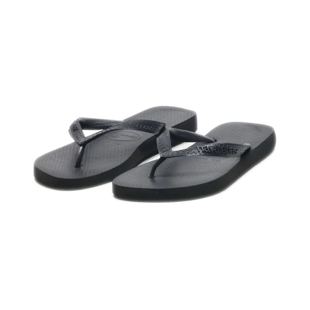 Havaianas Slippers Rubber Black Colour For Women