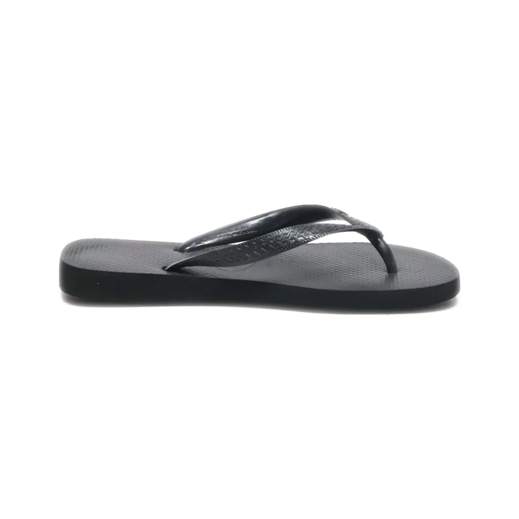 Havaianas Slippers Rubber Black Colour For Women