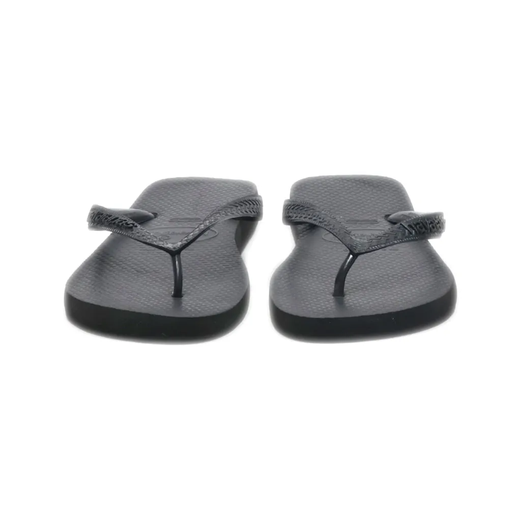 Havaianas Slippers Rubber Black Colour For Women