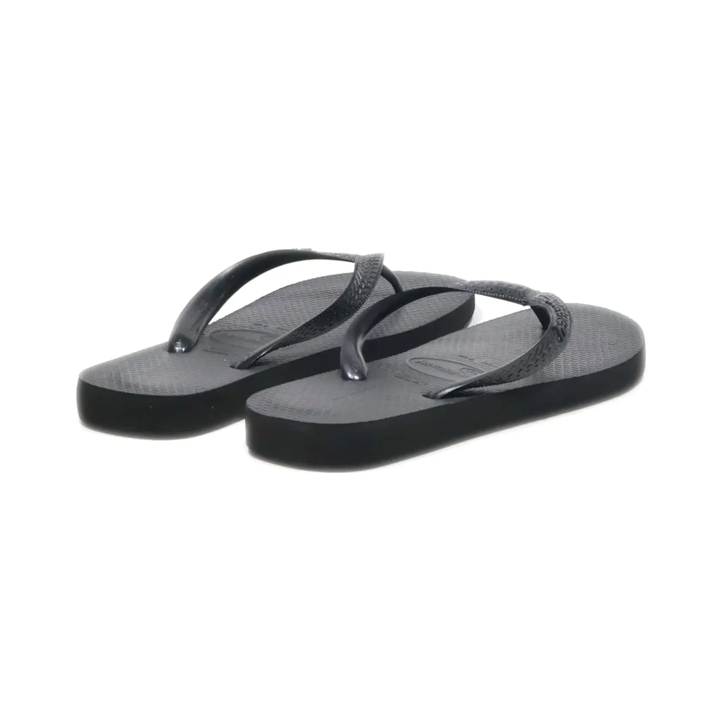 Havaianas Slippers Rubber Black Colour For Women