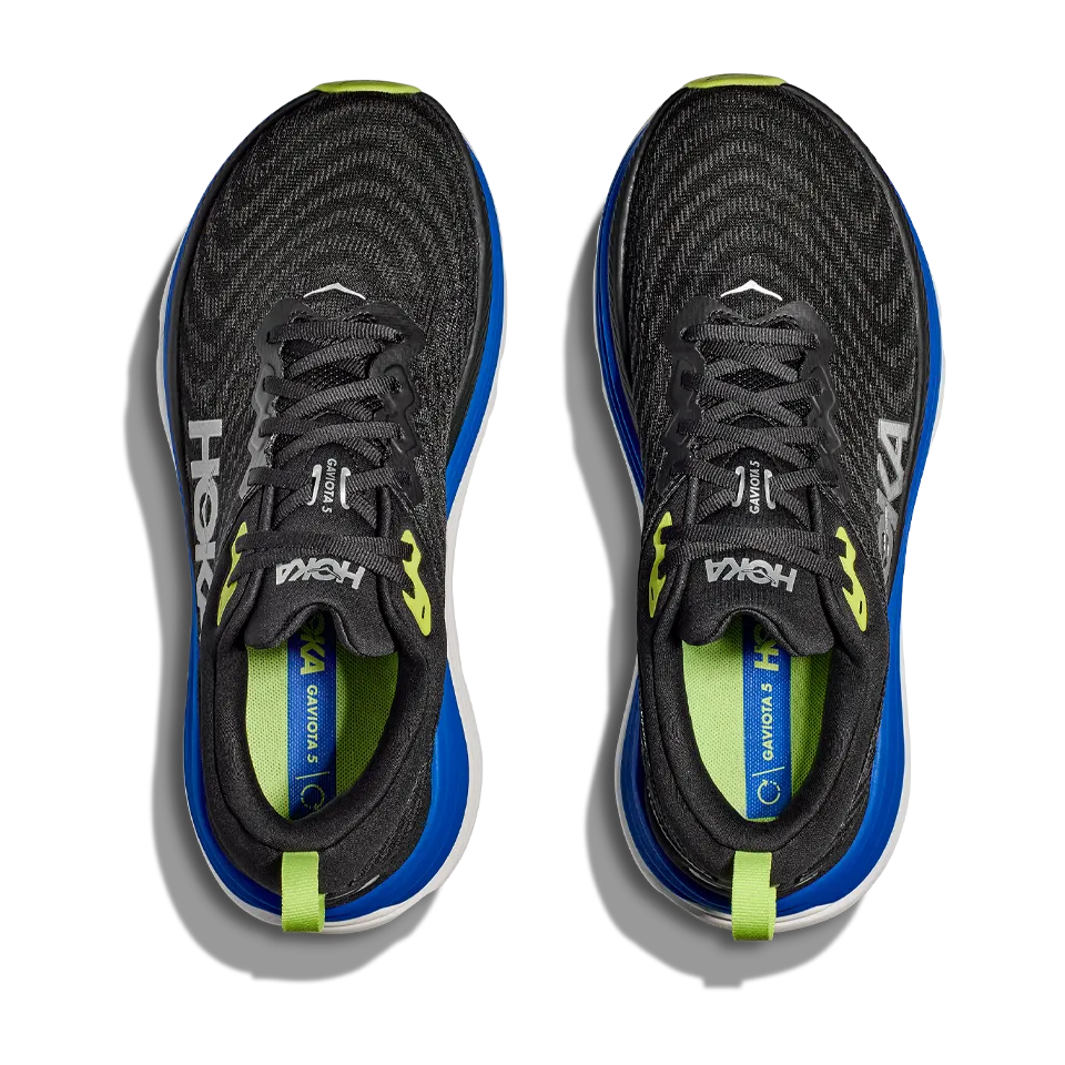 HOKA Men's Gaviota 5 Black/Electric Cobalt