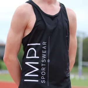 IMPI Boys Running Singlet - Black