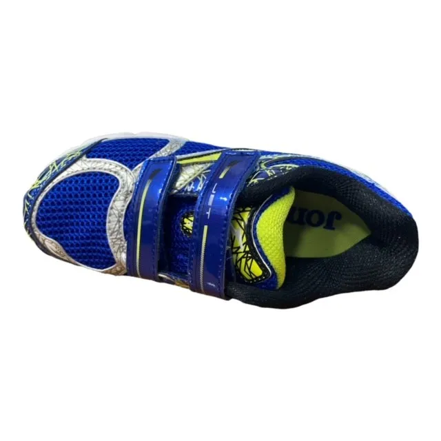 Joma scarpa da ginnastica da bambino con strappo Jet 605 blu argento