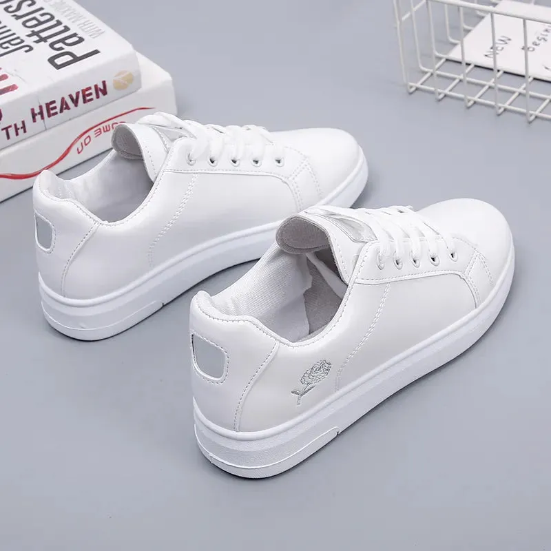 Joskaa 2024 New White Platform Shoes Sneakers