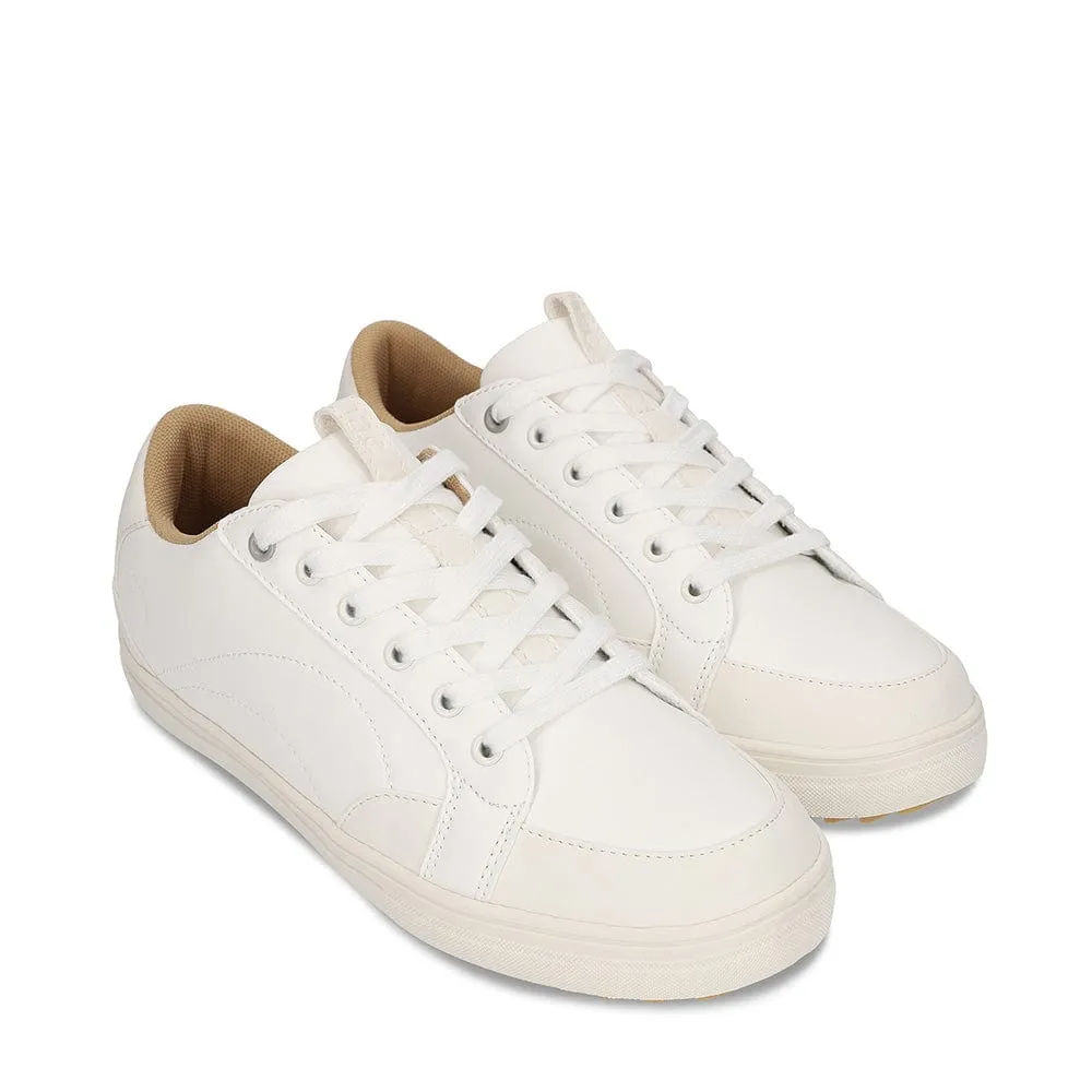 Komo Unisex Vegan Microfiber Sneakers | White